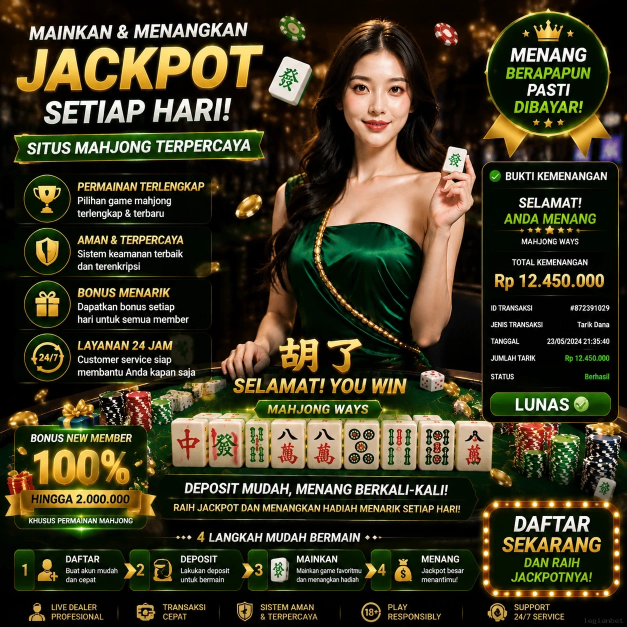 legianbet APK — gak dipotong pulsa